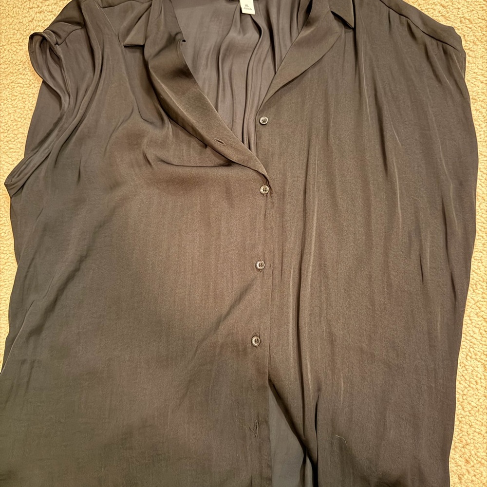 Nine West Charcoal Sleeveless Blouse